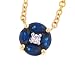 Marquise Sapphire (.59ct) & Diamond (.04ct) Pendant