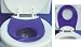 Flip-N-Flush for Elongated Toilet - Permanently Attachable Potty Training Seats