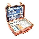 Pelican 1500 EMS Organizer Watertight Hard Case with Dividers & Lid Organizer - Orange provided by Pelican