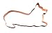 Playful Corgi Cookie Cutter (5 Inch, Copper)