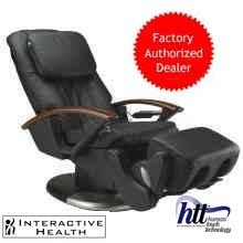 HT-140 Black Leather Massage Chair - Interactive Health Robotic Human Touch Robotic... by HT-140 Black Leather Robotic Massage Chair Recliner