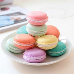 Storage Boxes Cute Mini Macarons Candy Color for Jewelry Earring Box Outing 5X