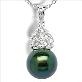 Tia Black Akoya Cultured Pearl Pendant