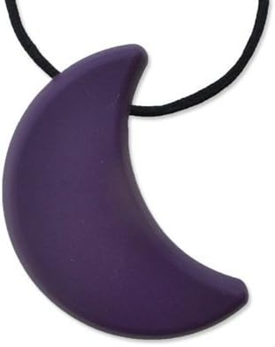 Moon Teething Necklace by Zen Rocks - a Stylish New Twist to Teething - Garnet by Zen Rocks