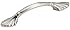 Amerock BP1333G9 Natural Elegance Shell Pull, Sterling Nickel, 3-Inch Center-to-Center