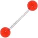 Red GLOW in the DARK Barbell Tongue Ring