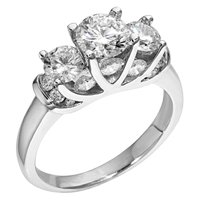 Certified 2 ct. tw. Diamond Anniversary Ring in 14kt. White Gold