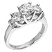 14kt. White Gold, Certified 2 ct. tw. Diamond Anniversary Ring