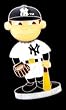 New York Yankees Bobble Head Pin
