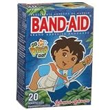 Band Aid Go Diego Go Bandages for Kids, Assorted - 20 Ea