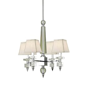 AF Lighting 7473-4H Candice Olson Cluny 4 x 40-Watt Light Chandelier, Chrome with Strong... from Lighting