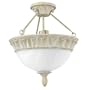 Thomas Lighting SL8481-60 Cambridge - One Light Semi-Flush Mount, Chardonnay Finish with Alabaster Glass