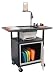 Pegasus Stand-up Overhead Projector Cart with Dual Side Shelves with Cabinet