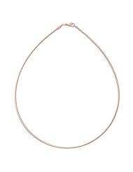 17" 1.5MM Omega Chain in 14K Rose Gold