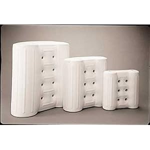 Taylor Made Products Boat Fender Cushions (15L x 15W x 6.5D, White) by