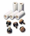 10 Schraubleder mit Messing-Gewinde, 12mm