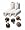 10 Schraubleder mit Messing-Gewinde, 12mm.