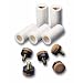 10 Schraubleder mit Messing-Gewinde, 12mm.