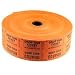All Products : Orange Two Part Raffle Tickets