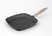 ICD Cast Iron Square Grillpan 9.25 with Wooden Handle