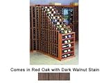 Wine Cellar Innovations Designer Series Collection Red Oak with Dark Walnut Stain Waterfall 72x41x27-in.