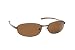 Coppermax 3710GPP BRN/AMBER Tonga Rectangle Polarized Sunglasses - Shiny Brown - Amber Lens