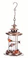 Hayes 13053 Horizons Hummingbird Feeder, Antique Copper with Red Flowers