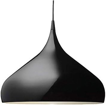 60w Modern Pendant Light with Spinning-top Aluminum Shade in Elegant Streamline Design, Purple