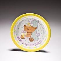 SALE 7" First Birthday Fun Plates SALE