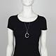 Silver and Black Spring Looped Necklace by Hila Rawet Karni||RF10F