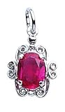 Rembrandt Charms July Birthstone Charm in Silver or Gold