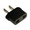 Europe to USA Plug Adapter (convert two round prongs to two flat prongs)
