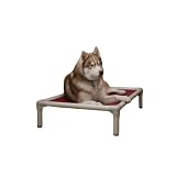 Kuranda Almond PVC Elevated Dog Bed, Vinyl Weave