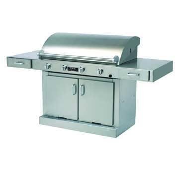 TEC Gas Grills Sterling G4000 FR Infrared Propane Gas Grill On Cabinet