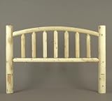 43 Natural Tranquility Wooden Cedar Log-Style Arched Twin Bed Headboard
