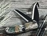 Mossy Oak Break-Up F.D.T., Drop Point with Gut Hook/Saw