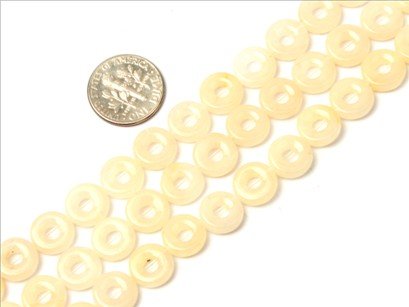 10mm rings gemstone yellow jade beads strand 15