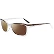 Oakley Confront Women's Lifestyle Designer Sunglasses w/ Free B&F Heart Sticker - White Tortoise/Dark Brown Gradient