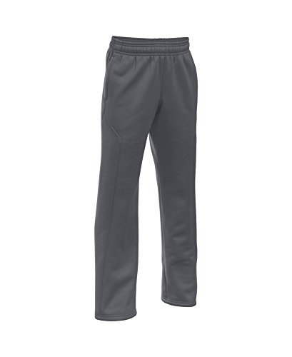 Under Armour Boys' Storm Armour Fleece Big Logo Pants, Graphite (040), Youth Large