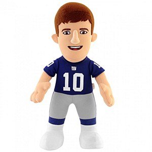 NFL New York Giants Eli Manning Player Plush Doll, 6.5-Inch x 3.5-Inch x 10-Inch, Blue