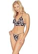 Stretch Lace Bikini Set With Glitter Highlights