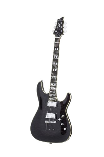 Schecter C-1 Custom Electric Guitar - See-Thru Black
