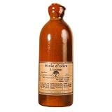 Jean LeBlanc Pure Virgin Olive First Press Oil - 8oz in stone bottle to protect from light