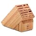 Kitchen & Housewares : Wüsthof 25-Slot Oak Mega Knife Storage Block