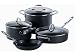 Emerilware Hard Anodized non stick 7 piece set with glass lids