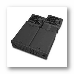 5.25 Bay Freezer Fan Black