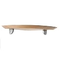 Corner Zen Shelf Kit - Birch/ Silvertone (10")