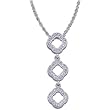 Diamond Drop Pendant Necklace