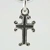 Low price Tiny Sterling Silver Cross Charm, #11855
