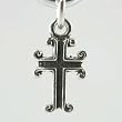 Tiny Cross Charm in Sterling Silver, #11855